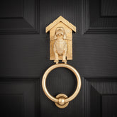 Long-Haired Dachshund Kennel Brass Door Knocker